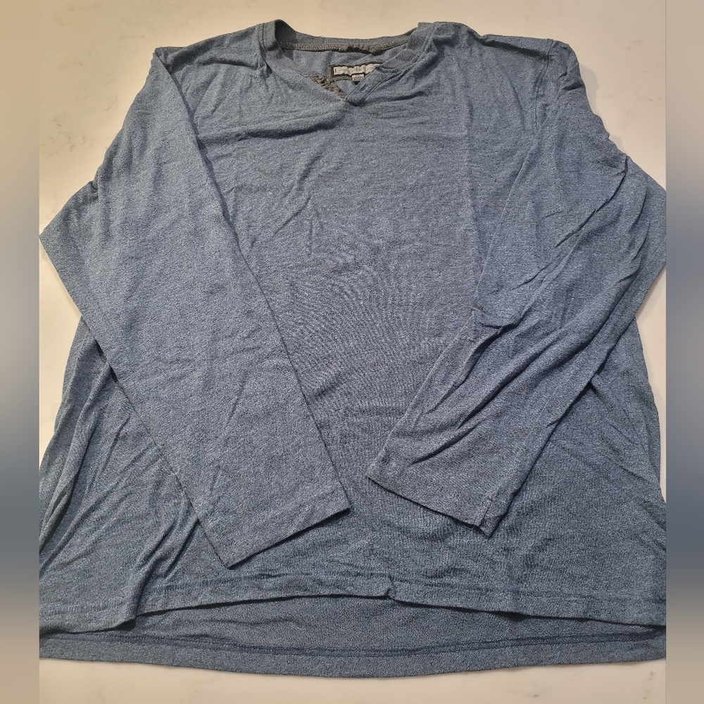 PD&C Heather Blue Button-Up Shirt